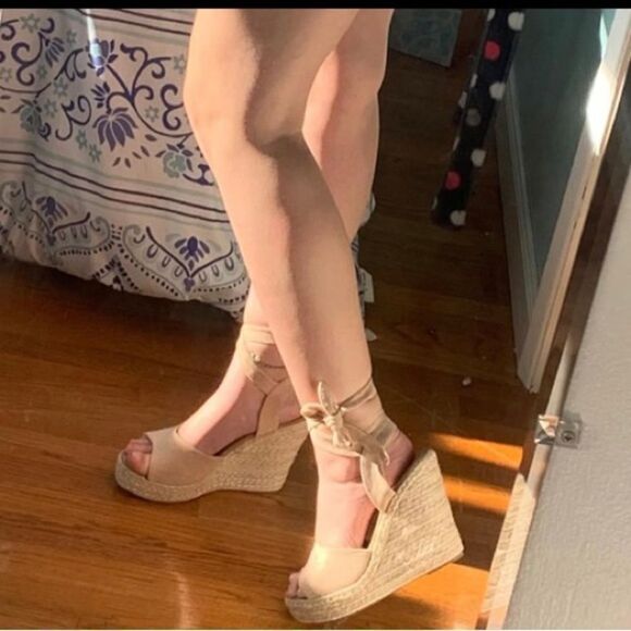 Espadrille Platform Wedge Sandals - Picture 1 of 8